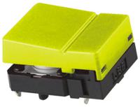 b3j-1300 Omron Yellow Button Tactile Switch, SPST 50 mA @ 24 V dc 6.8mm Through Hole