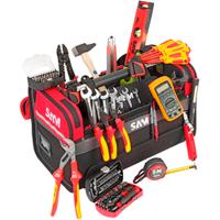 cp-elec1 SAM 125 Piece Electrician Tool Tool Kit with Box, Yes