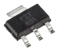 fzt851ta Diodes Inc FZT851TA NPN Transistor, 6 A, 60 V, 3 + Tab-Pin SOT-223