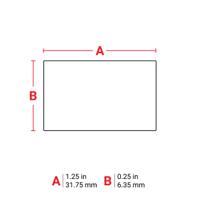 tht-43-423-10 Brady B-423 Polyester White Label Roll, 31.75mm Width, 6.35mm Height, 10000 Qty