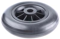 680-3858 RS PRO Black Rubber Puncture Proof Trolley Wheel, 100kg