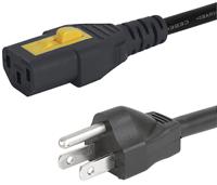 60512001 Schurter IEC C13 Socket to Type B US Plug Plug Power Cord