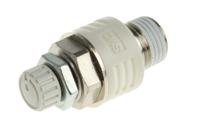 asn2-01-s SMC ASN2 Brass 1.5MPa Pneumatic Silencer, Threaded, R 1/8 Male