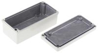 110083101 ROLEC Conform Series Grey Die Cast Aluminium Enclosure, IP66, IP67, Grey Lid, 179 x 84 x 67mm