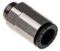 3101-08-60 Legris LF3000 Series Straight Threaded Adaptor, M10 Male to Push In 8 mm, Threaded-to-Tube Connection Style