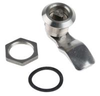 06801830 Steinbach & Vollman Stainless Steel Triangular Lock, 13mm Panel-to-Tongue, 20.2 x 22.2mm Cutout, Key Unlock