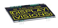 ea-oledl128-6gga Display Visions 2.9in Yellow OLED Display 128 x 64pixels Graphics I2C, SPI Interface