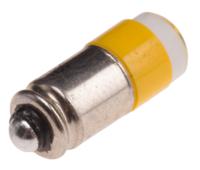 204-732 RS PRO Yellow LED Indicator Lamp, 28V ac/dc, Midget Groove Base, 6mm Diameter, 45mcd