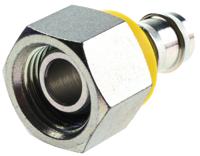39282-8-8 Parker 82 Series Straight Threaded Adaptor, G 1/2 Female to Push In 12 mm, Threaded-to-Tube Connection Style