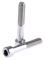 293-505 RS PRO Stainless Steel Hex Socket Cap Screw, DIN 912, M10 x 60mm