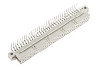 284259-284259-e ERNI 64 Way 2.54mm Pitch, Type R Class C2, 3 Row, Right Angle DIN 41612 Connector, Socket