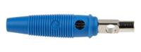 930726102 Hirschmann Test & Measurement Blue Male Banana Plug, 4 mm Connector, Screw Termination, 16A, 60 V, 60V dc, Nickel