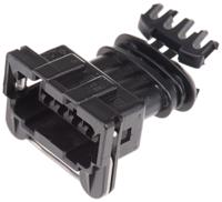 282192-1 TE Connectivity, Junior Power Timer Automotive Connector Socket Black Cable Mount 4 Way