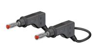 659179-10021 Staubli Test lead, 10A, 600V, Black, 100cm Lead Length