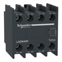 ladn40r Schneider Electric Auxiliary Contact Block, 4 Contact, 4NO, Screw Mount, TeSys Deca TeSyS D