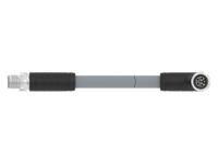 t41526c9l14-005 TE Connectivity Male 4 way M12 to Female 4 way M12 Sensor Actuator Cable, 5 m