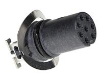 msas-08pfft-ee0001 Amphenol Industrial Circular Connector, 8 Contacts, Panel, M12 Connector, Socket, Female, IP65, IP68, M Series