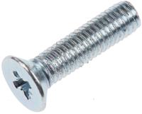 553-481 RS PRO Pozi M5 Countersunk Steel Machine Screws DIN 965 x 20.0mm