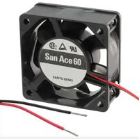 9s0612h402 Sanyo Denki 9S Series Axial Fan, 12 V dc, DC Operation, 34.8m³/h, 1.32W, 110mA Max, 60 x 60 x 25mm