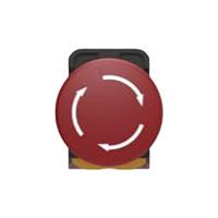 pbes22l022r TE Connectivity PBES22 Series Illuminated Emergency Stop Push Button, Panel Mount, 22.3mm Cutout, 2NC, IP20, IP65