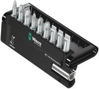 05056159001 Wera 10 Pieces, Hexagon, Phillips, Pozidriv, Slotted
