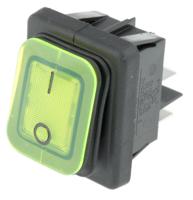 b4mask48x1v11002 Molveno Illuminated DPST, On-Off Rocker Switch Panel Mount