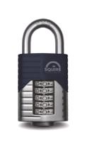 rs-vulcan-combi-60 Squire Combination Weatherproof Die Cast Combination Padlock, 10mm Shackle, 60mm Body