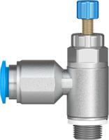 grla-18-qs-8-rs-d Festo GRLA Series Tube Exhaust Valve, 8mm Tube Inlet Port x G 1/8 Outlet Port, 534337