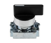 205-2368 RS PRO 2 Position Selector Switch Head, 22mm Cutout, Black Handle