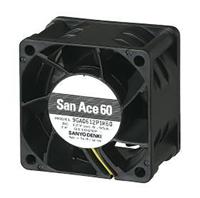 9ga0612p1k03 Sanyo Denki 9GA Series Axial Fan, 12 V dc, DC Operation, 90m³/h, 11.4W, 950mA Max, 60 x 60 x 38mm