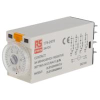 179-2978 RS PRO Plug In Timer Relay, 24V dc, 4-Contact, 0.2 → 5s, 1-Function, 4PDT