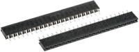 bcs-122-l-s-te Samtec BCS Series Straight Through Hole Mount PCB Socket, 22-Contact, 1-Row, 2.54mm Pitch, Solder Termination