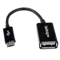 uusbotg StarTech.com USB 2.0, Male Micro USB B to Female USB A, 480Mbps, 130mm