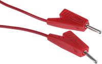r929101c290001-20cm Radiall 2 mm Connector Test Lead, 5A, 250V ac, Red, 200mm Lead Length
