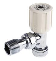 601028 Pegler Yorkshire Chrome Plated Brass 15 mm Compression to 1/2 in BSP Manual Radiator Valve