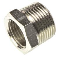 0904-21-27 Legris LF3000 Series Straight Threaded Adaptor, R 3/4 Male to G 1/2 Female, Threaded Connection Style