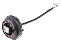 px0849b Bulgin Straight, Panel Mount, Socket- Single Port Type B 2.0 IP68 USB Connector