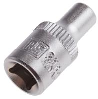 830-3988 RS PRO 1/4 in Drive 4mm Standard Socket, 6 point