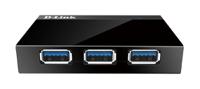 dub-1340e D-Link 4 Port USB 3.0 USB A USB 3.0 Hub, External Power Adapter Powered, 75 x 51 x 14.5mm