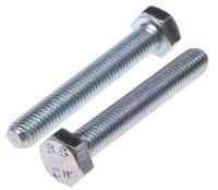 917-2870 RS PRO Bright Zinc Plated Steel, Hex Bolt, M8 x 55mm