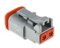 at06-2s Amphenol Industrial, AT Automotive Connector Plug Cable Mount 2 Way AT06-2S