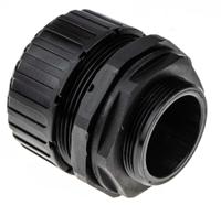 7tca296060r0144-xf40m40d Adaptaflex Straight, Conduit Fitting, 40mm Nominal Size, M40, Nylon 66, Black IP65 rating