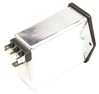 fn393-6-05-11 Schaffner 6A, 250 V ac Male Panel Mount IEC Filter 2 Pole FN393-6-05-11, Faston 1 Fuse