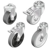 3842541226 Bosch Rexroth M12 Thread Plastic Castor Wheels, 10mm Groove