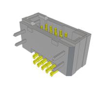 tfm-105-02-s-dh-tr Samtec TFM Series Horizontal Through Hole and Surface Mount PCB Header, 10 Contact(s), 1.27 mm Pitch, 2 Row, Shrouded