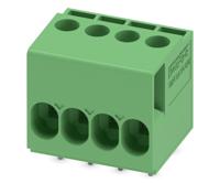 1017493 Phoenix Contact TDPT 2.5/ 4-SC-5.08 Series PCB Terminal Block, 4-Contact, 5.08mm Pitch, Through Hole Mount, 1-Row,