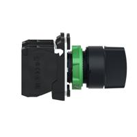 xb5ad53 3 positions 45° Rotary Switch, 600 V ac/dc, 6 A ac, 550 mA dc, Handle, Spring Return