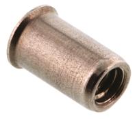 623-5555 POP Clear Passivated, Galvanised, M4 Stainless Steel Threaded Insert, 7mm diameter 6mm Depth 10mm