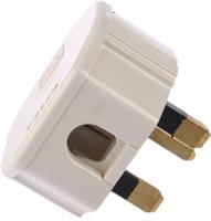 655-whi MK Electric UK Mains Plug, 13A White, Cable Mount PVC, Urea Formaldehyde