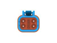 dt06-4s-tn07 TE Connectivity, DT06-4S Automotive Connector Socket Blue Cable 4 Way, Cable Termination DT06-4S-TN07